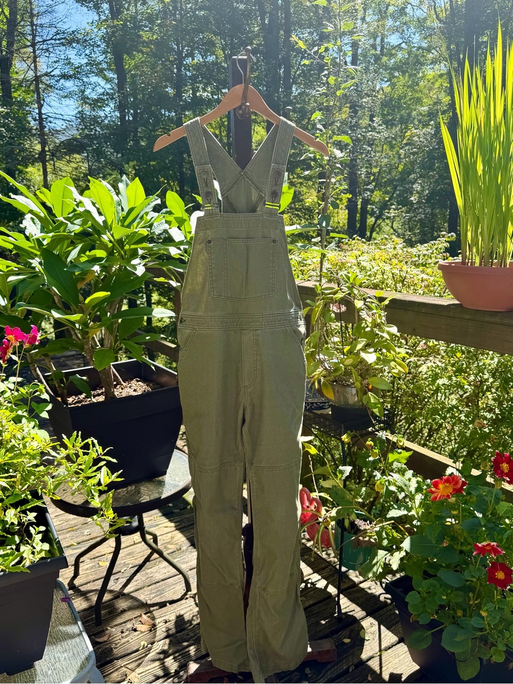 Patagonia Women's Green Hemp Utility Overalls Jeans